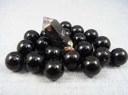 画像1: オリジナル加工：フィンランド・リプシニエミ産モリオン（黒水晶/ケアンゴーム）・ビーズ 15.5mm平均