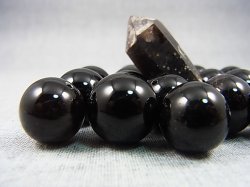画像2: オリジナル加工：フィンランド・リプシニエミ産モリオン（黒水晶/ケアンゴーム）・ビーズ 15.5mm平均