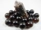 オリジナル加工：フィンランド・リプシニエミ産モリオン（黒水晶/ケアンゴーム）・ビーズ 12.5mm平均