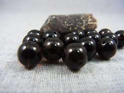 画像2: オリジナル加工：フィンランド・リプシニエミ産モリオン（黒水晶/ケアンゴーム）・ビーズ 9.5mm平均