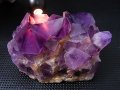 コンゴ産カラーシフト/ディープカラーアメジストクラスター 120.2g
