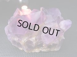 画像1: コンゴ産カラーシフト/ディープカラーアメジストクラスター 120.2g