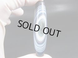 画像1: ボツワナ産ピクチャーアゲート現代天珠 直径約14.5×61.5mm