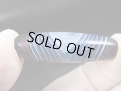 画像2: ボツワナ産ピクチャーアゲート現代天珠 直径約11.5×39mm