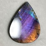 レアカラー：ピンク/パープル/オレンジシラーラブラドライト研磨タンブル 32.5g