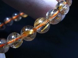 画像1: ブラジル産タイチンルチルインクリア水晶粒売りビーズ 8mm平均
