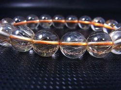 画像2: ブラジル産ルチルインクリア水晶粒売りビーズ 11mm平均