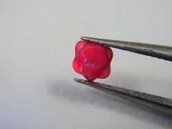 画像2: ミャンマー・モゴック産レッドスピネル双晶原石「ダビデの星」 0.7カラット