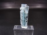 ベトナム産連晶結束型アクアマリン原石（ブラックトルマリン付き） 4.6g