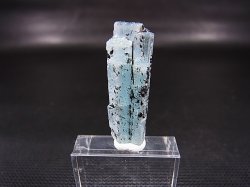 画像1: ベトナム産連晶結束型アクアマリン原石（ブラックトルマリン付き） 4.6g