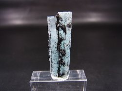 画像2: ベトナム産連晶結束型アクアマリン原石（ブラックトルマリン付き） 4.6g