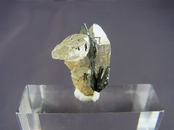 画像1: ガネーシュヒマール・ティプリン産インターフェレンス水晶原石（ブルッカイト共生） 3.3g