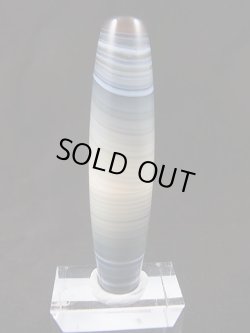 画像2: ボツワナ産ピクチャーアゲート現代天珠 直径約14×60mm