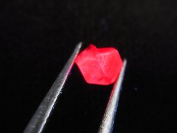 画像2: ミャンマー・モゴック産宝石質レッドスピネル結晶（双晶） 0.6カラット