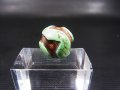 ヴィンテージ：「雪域天珠：老緑色虎牙」西蔵（チベット）天珠 直径約14×13mm