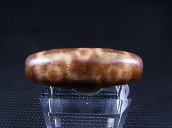 画像1: 「九眼」（右下がり）現代天珠 直径約13×37mm