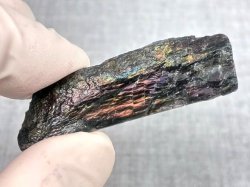画像1: フィンランド・ユレマー産スペクトロライト（パープルヴィオラミックス）研磨スライス（片面研磨） 6.7g