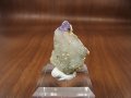 ドイツ・ザクセン州産フローライトon水晶(シデライト/パイライト共生) 4.1g