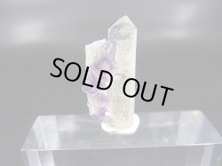 画像1: ドイツ・ザクセン州産フローライトonグリーン水晶 1.6g