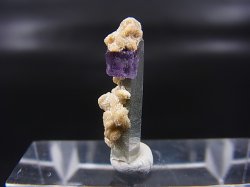 画像1: ドイツ・ザクセン州産フローライトonグリーン水晶(シデライト共生) 0.6g