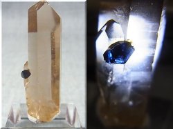 画像2: ノルウェー産ライトシトリンスモーキー水晶（付着・内包アナテース付き/透過あり） 11.0g