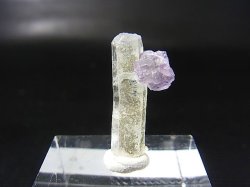 画像1: ドイツ・ザクセン州産フローライトonグリーン水晶 1.4g