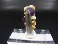 ドイツ・ザクセン州産フローライトonグリーン水晶(シデライト共生) 1.5g