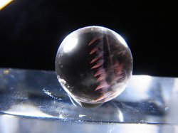 画像2: マダガスカル産ピンクエンジェルラダー水晶丸玉 10.5mm