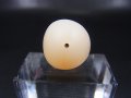 和田玉（ホータンぎょく）「羊脂白玉」オリジナルビーズ 約18×15×14mm