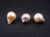 ベトナム・ニャチャン産バロックパール（アコヤ貝/穴開け無し） 3点セット