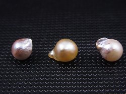 画像2: ベトナム・ニャチャン産バロックパール（アコヤ貝/穴開け無し） 3点セット