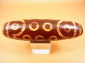 「二十一眼」（ドラゴンライン入り）老礦（ろうこう）現代天珠 直径約20.5×72mm