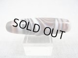 ボツワナ産ピクチャーアゲート現代天珠 直径約11.5×43mm
