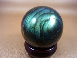 画像1: マダガスカル産ラブラドライトSA丸玉（メタリックカラー） 56mm