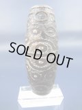 「三十六眼」老礦（ろうこう）現代天珠 直径約21.5×55.5mm