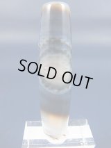 ボツワナ産ピクチャーアゲート現代天珠（自然一眼） 直径約13×52mm