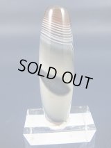 ボツワナ産ピクチャーアゲート現代天珠 直径約14×46.5mm