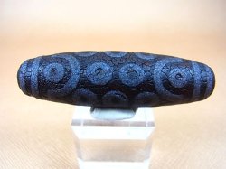画像2: 「二十一眼」老礦（ろうこう）現代天珠 直径約20×71mm