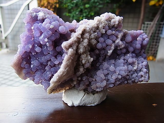 スラウェシ産グレープカルセドニー原石123.9g パーフェクトストーン PERFECT STONE