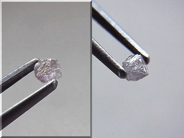 アーガイル産ダイヤモンド（シルバー＆ピンク）原石（成長丘あり） 0.1カラット - パーフェクトストーン PERFECT STONE