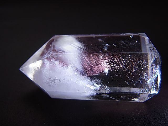 ピンクエンジェルラダー（ティンダルエフェクト）水晶研磨ポイント32.3g - パーフェクトストーン PERFECT STONE