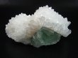画像1: ベトナムBac Kan産強蛍光フローライト原石＆水晶クラスター  106.8g