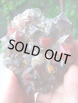 画像: モロッコ産クリソバライト入りレッドアメジスト原石156.0g