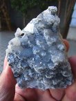 画像1: 上地（わじ）鉱山産青水晶クラスター235.3g