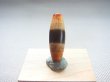 画像1: 至純天珠ビーズ「赤朱砂入り線珠」 直径約10.5×31mm