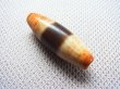 画像2: 至純天珠ビーズ「赤朱砂入り線珠」 直径約10.5×31mm