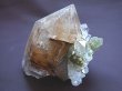 画像1: パキスタン・ハーラン産ブルッカイト＆「根ルチル（ゴールド）」付き水晶原石118.2g