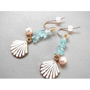 画像: 淡水パール・サージカルステンレスフックピアス（1ペア）