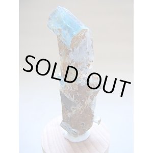 画像: ベトナム産アクアマリン付きスモーキー水晶29.3g