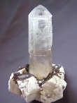 画像1: エレスチャル水晶（ウインドウ＆セプター）/マイクロクリン＆マイカ原石216.5g